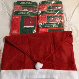 SANTA hat chair cover